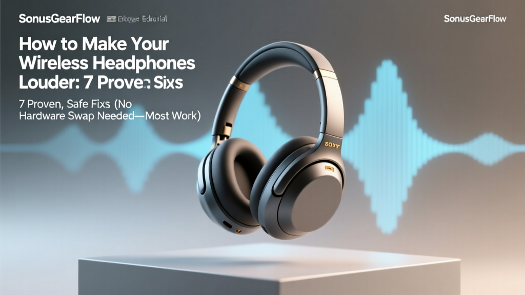 How to Make Your Wireless Headphones Louder: 7 Proven, Safe Fixes (No Hardware Swap Needed—Most Work in Under 60 Seconds)