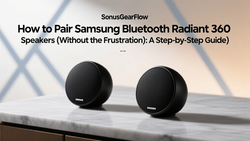How to Pair Samsung Bluetooth Radiant 360 Speakers (Without the Frustration): A Step-by-Step Guide That Actually Works — Even If You’ve Tried 5 Times and Got ‘Device Not Found’ Every Time