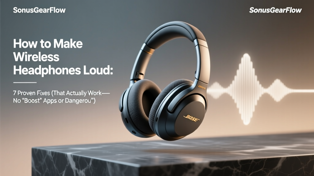 How to Make Wireless Headphones Loud: 7 Proven Fixes (That Actually Work—No 'Boost' Apps or Dangerous Mods)