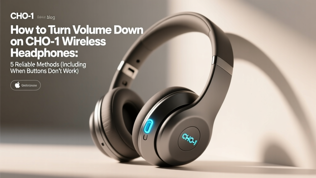 How to Turn Volume Down on CHO-1 Wireless Headphones: 5 Reliable Methods (Including When Buttons Don’t Respond & Why Your Volume Resets After Reboot)