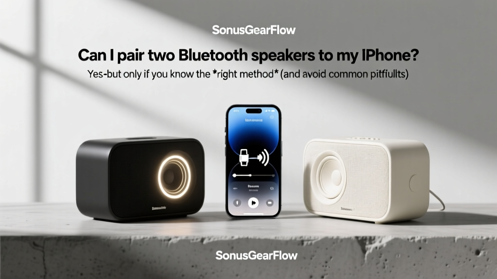 Can I pair two Bluetooth speakers to my iPhone? Yes—but only if you know the *right method* (and avoid the 3 most common setup failures that brick your audio sync)