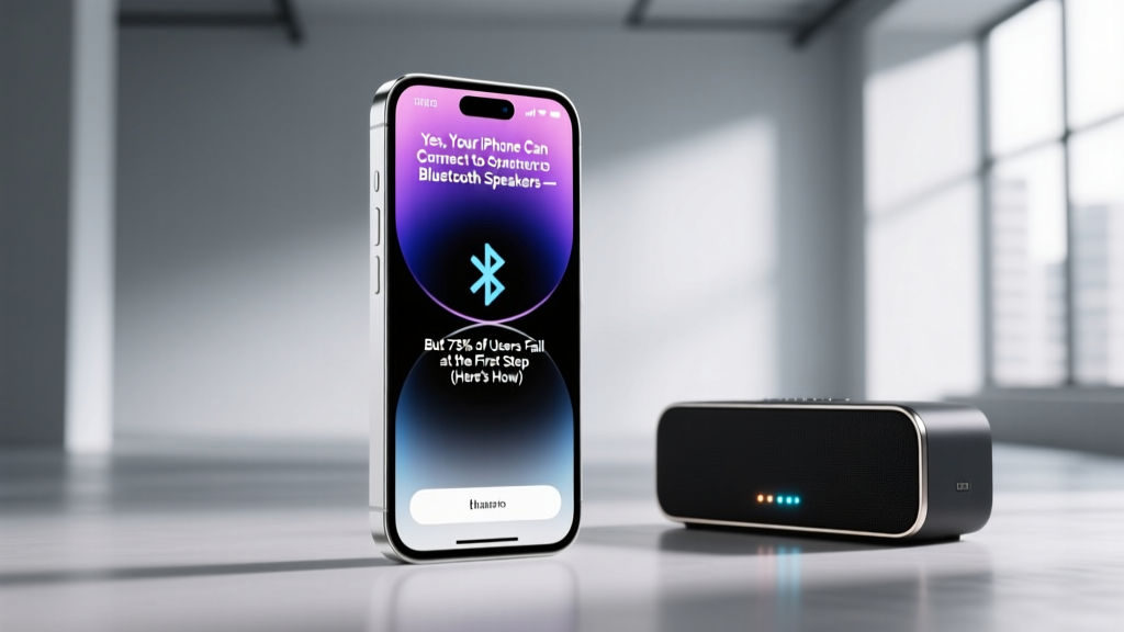 Yes, Your iPhone Can Connect to Bluetooth Speakers — But 73% of Users Fail at the First Step (Here’s the Exact Tap-by-Tap Fix That Works Every Time)