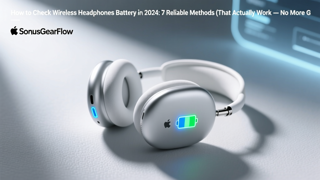 How to Check Wireless Headphones Battery in 2024: 7 Reliable Methods (That Actually Work — No More Guesswork or Sudden Power-Offs)