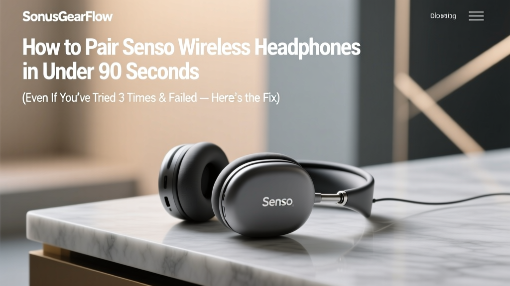 How to Pair Senso Wireless Headphones in Under 90 Seconds (Even If You’ve Tried 3 Times & Failed — Here’s the Exact Button Combo Your Manual Missed)