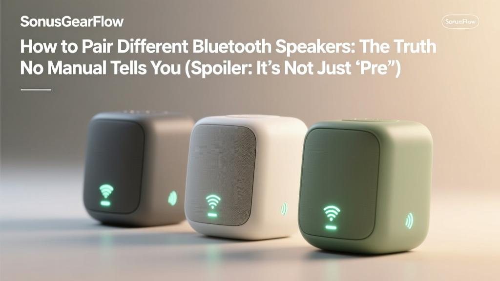 How to Pair Different Bluetooth Speakers: The Truth No Manual Tells You (Spoiler: It’s Not Just ‘Press & Hope’) — 7 Real-World Tested Methods That Actually Work in 2024