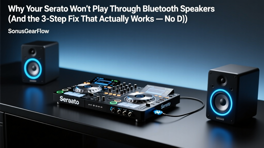 Why Your Serato Won’t Play Through Bluetooth Speakers (And the 3-Step Fix That Actually Works — No Dongles, No Latency, No Guesswork)