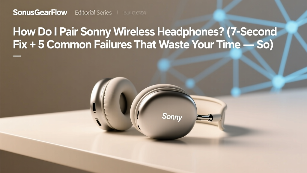 How Do I Pair Sonny Wireless Headphones? (7-Second Fix + 5 Common Failures That Waste Your Time — Solved Step-by-Step)