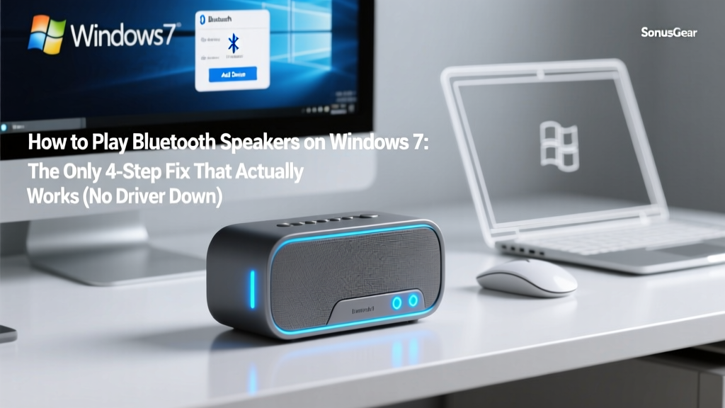 How to Play Bluetooth Speakers on Windows 7: The Only 4-Step Fix That Actually Works (No Driver Downloads, No Registry Hacks, Just Reliable Audio)