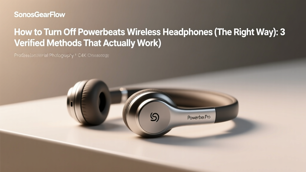 How to Turn Off Powerbeats Wireless Headphones (The Right Way): 3 Verified Methods That Actually Save Battery — Plus Why Holding the Button Too Long Might Brick Your Earbuds