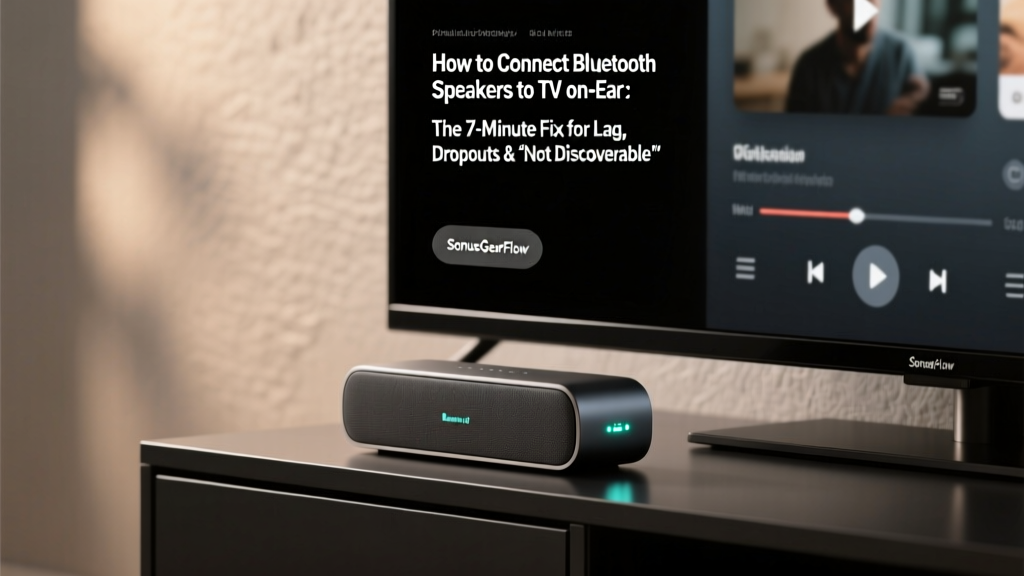 How to Connect Bluetooth Speakers to TV on-Ear: The 7-Minute Fix for Lag, Dropouts & 'Not Discoverable' Errors (No Dongles Needed)