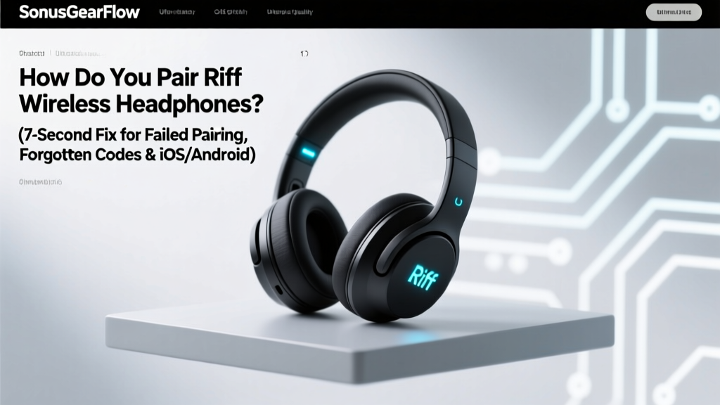 How Do You Pair Riff Wireless Headphones? (7-Second Fix for Failed Pairing, Forgotten Codes & iOS/Android Confusion — No Manual Needed)