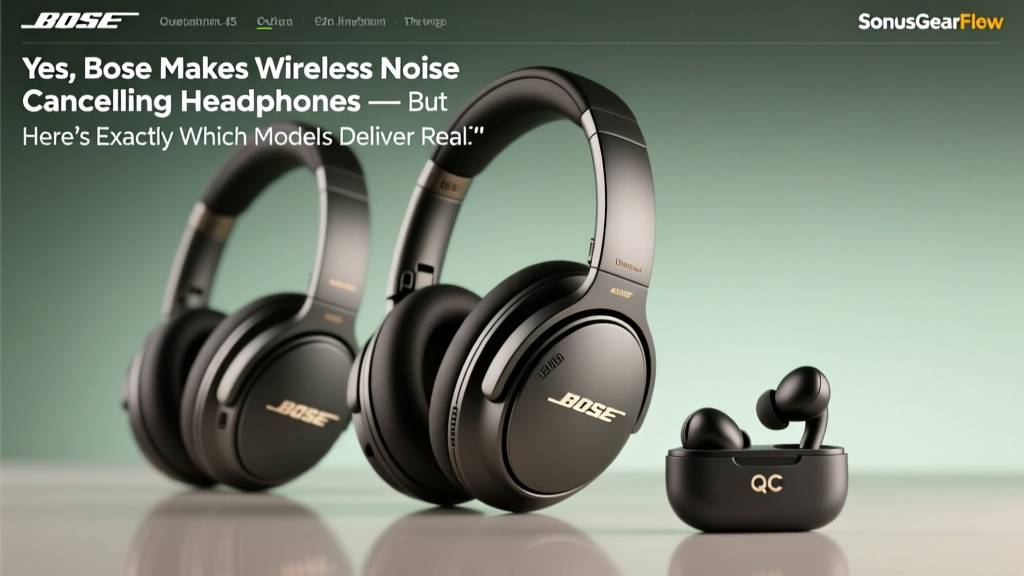 Yes, Bose Makes Wireless Noise Cancelling Headphones — But Here’s Exactly Which Models Deliver Real-World ANC Performance (Not Just Marketing Hype) in 2024