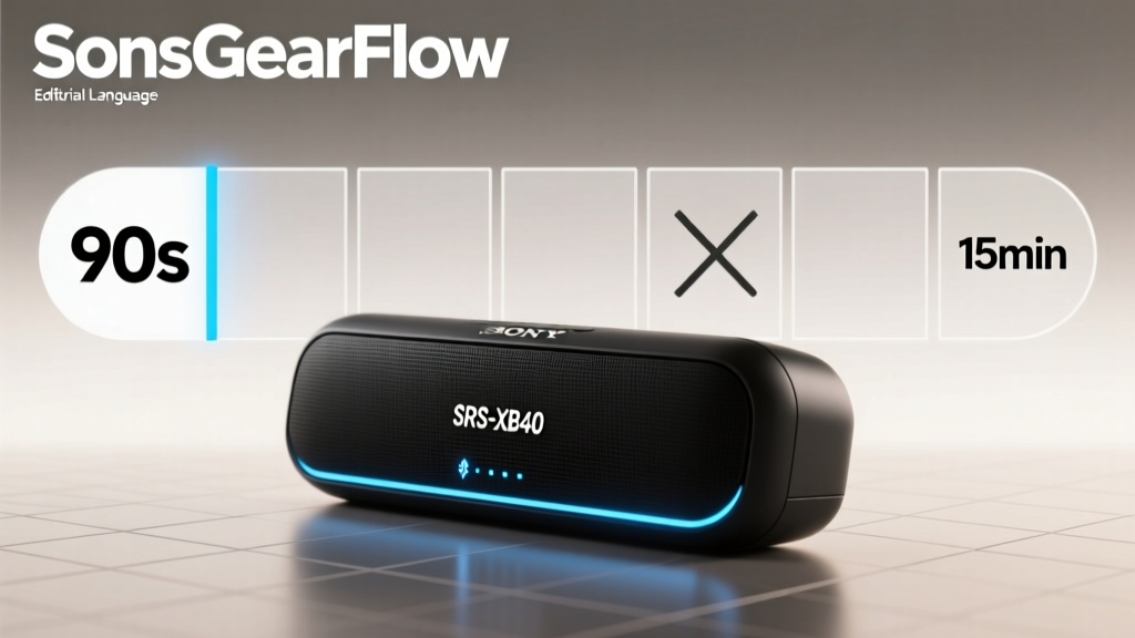How to Add Sony Bluetooth Speakers SRS-XB40 in 90 Seconds (Not 15 Minutes of Frustration): The Exact Button Sequence, Hidden Pairing Mode, and Why Your Phone Keeps Saying 'Device Not Found'