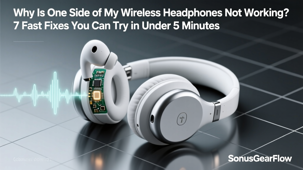 Why Is One Side of My Wireless Headphones Not Working? 7 Fast Fixes You Can Try in Under 5 Minutes (No Tech Skills Required)