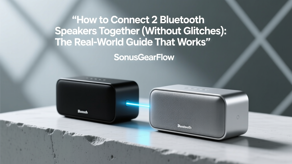 How to Connect 2 Bluetooth Speakers Together (Without Glitches): The Real-World Guide That Works in 2024 — No App Hacks, No Brand Lock-In, Just Reliable Stereo or Party Mode Setup