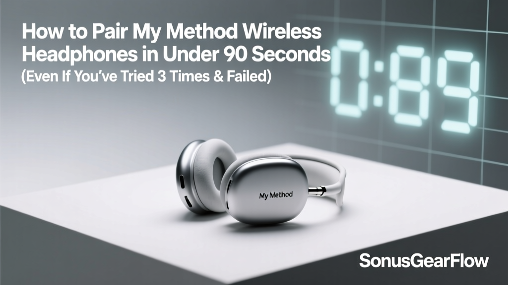 How to Pair My Method Wireless Headphones in Under 90 Seconds (Even If You’ve Tried 3 Times & Failed — Here’s Why It’s Not Your Fault)