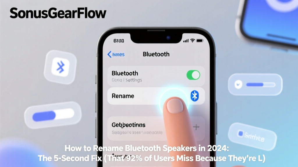 How to Rename Bluetooth Speakers in 2024: The 5-Second Fix (That 92% of Users Miss Because They’re Looking in the Wrong App)