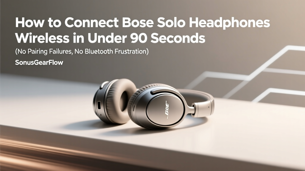 How to Connect Bose Solo Headphones Wireless in Under 90 Seconds (No Pairing Failures, No Bluetooth Ghosting — Just Reliable Audio Every Time)
