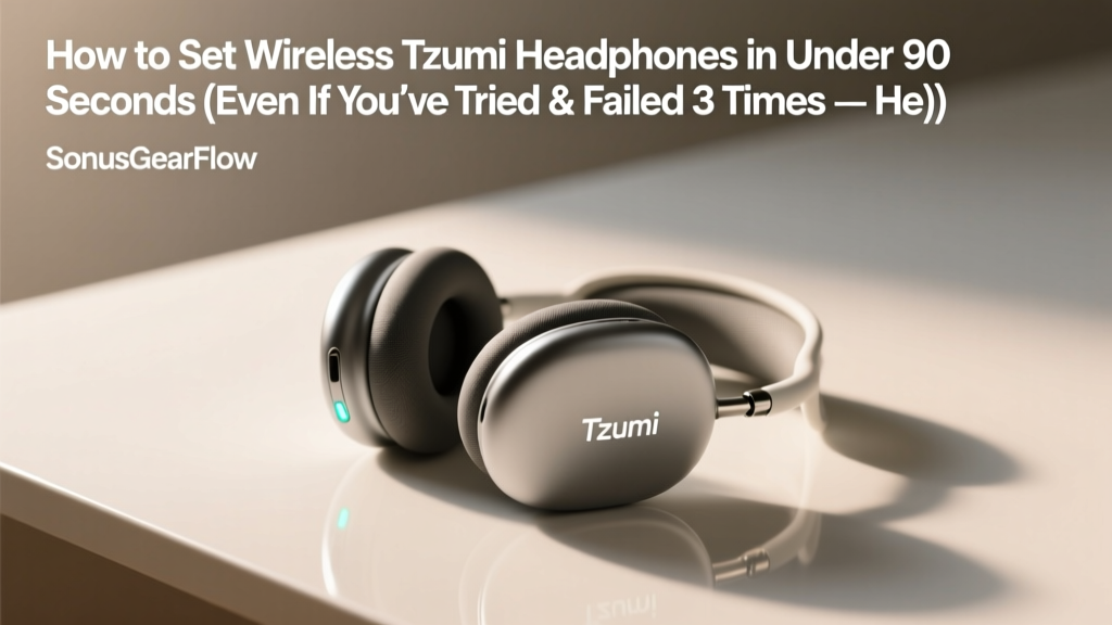 How to Set Wireless Tzumi Headphones in Under 90 Seconds (Even If You’ve Tried & Failed 3 Times — Here’s the Exact Button Combo That Fixes Bluetooth Pairing Glitches)