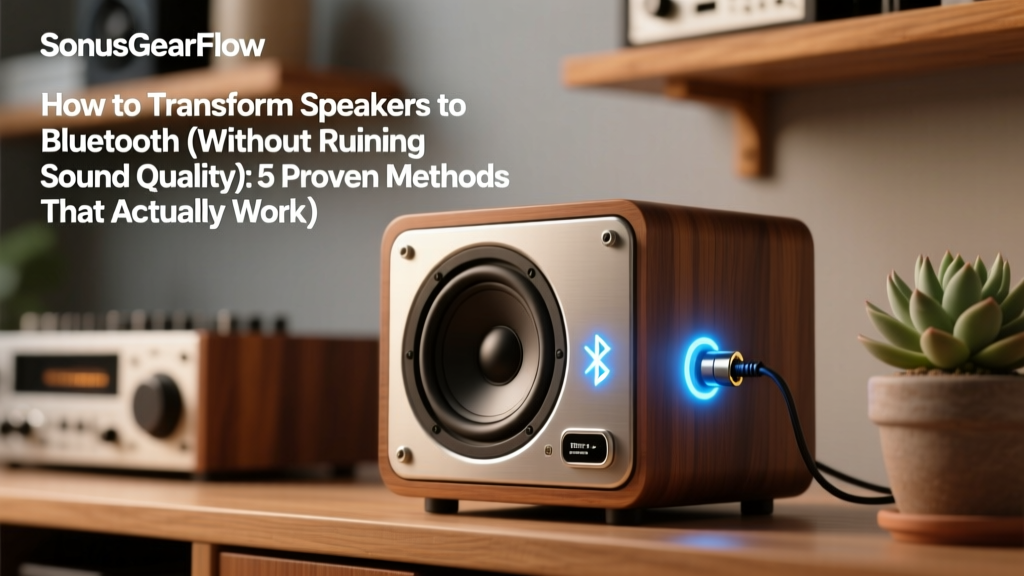 How to Transform Speakers to Bluetooth (Without Ruining Sound Quality): 5 Proven Methods That Actually Work — From $15 Adapters to Full DIY Amp Swaps (No Soldering Required for 3 of Them)