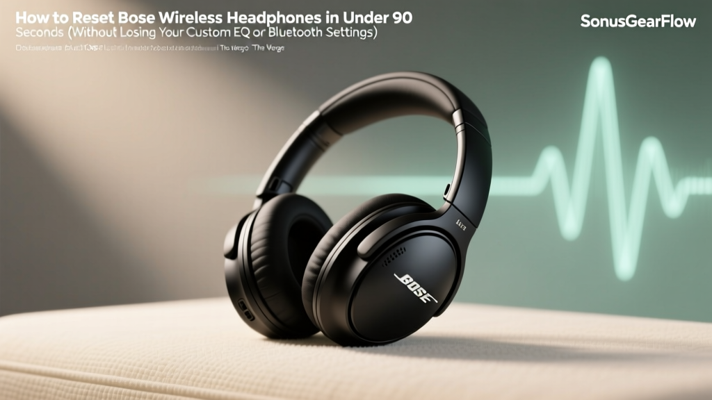 How to Reset Bose Wireless Headphones in Under 90 Seconds (Without Losing Your Custom EQ or Bluetooth Pairings — Yes, It’s Possible)