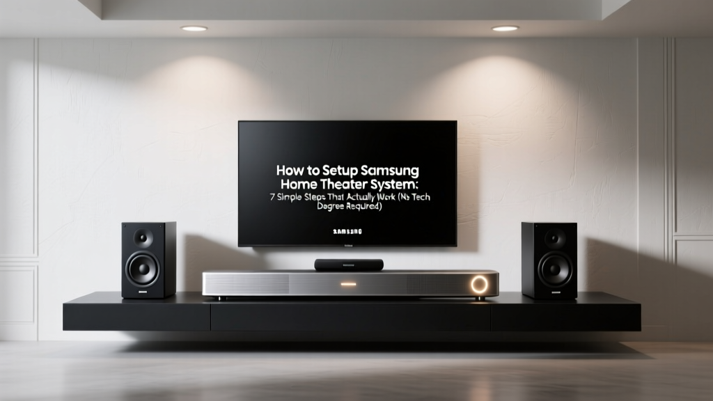 How to Setup Samsung Home Theater System: 7 Simple Steps That Actually Work (No Tech Degree Required — Just Your Remote & 20 Minutes)