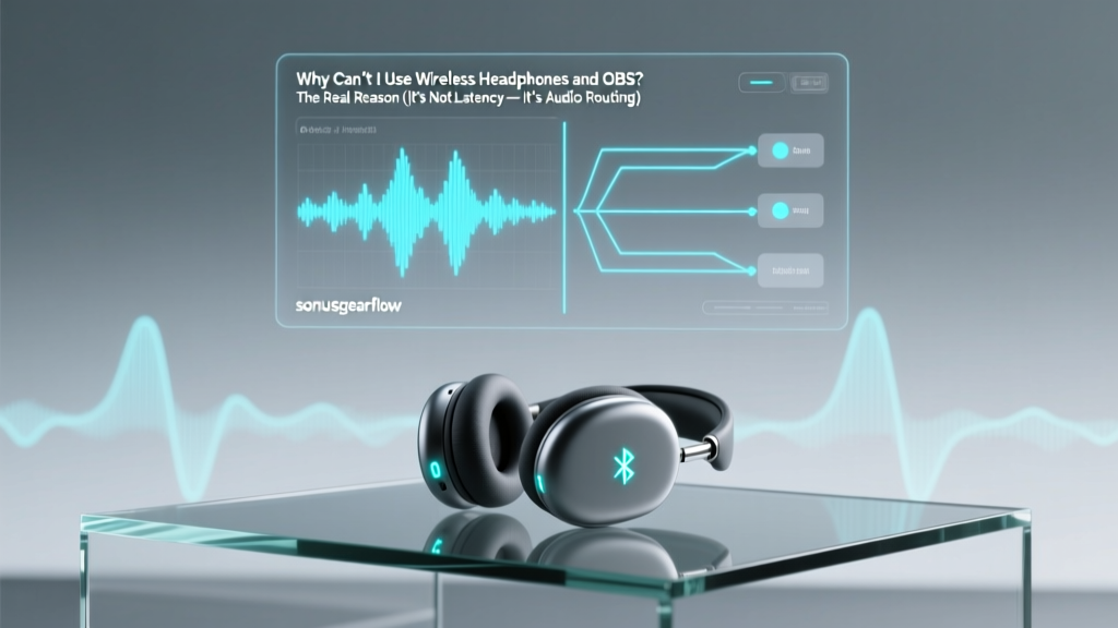 Why Can’t I Use Wireless Headphones and OBS? The Real Reason (It’s Not Latency — It’s Audio Routing & Driver Architecture)