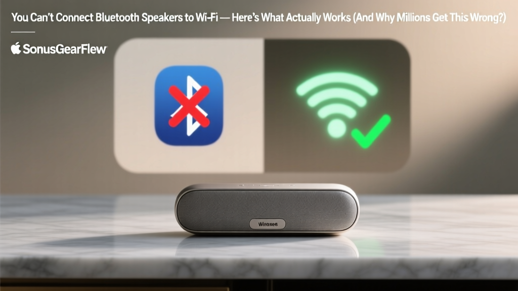 You Can’t Connect Bluetooth Speakers to Wi-Fi — Here’s What Actually Works (And Why Millions Get This Wrong Every Day)