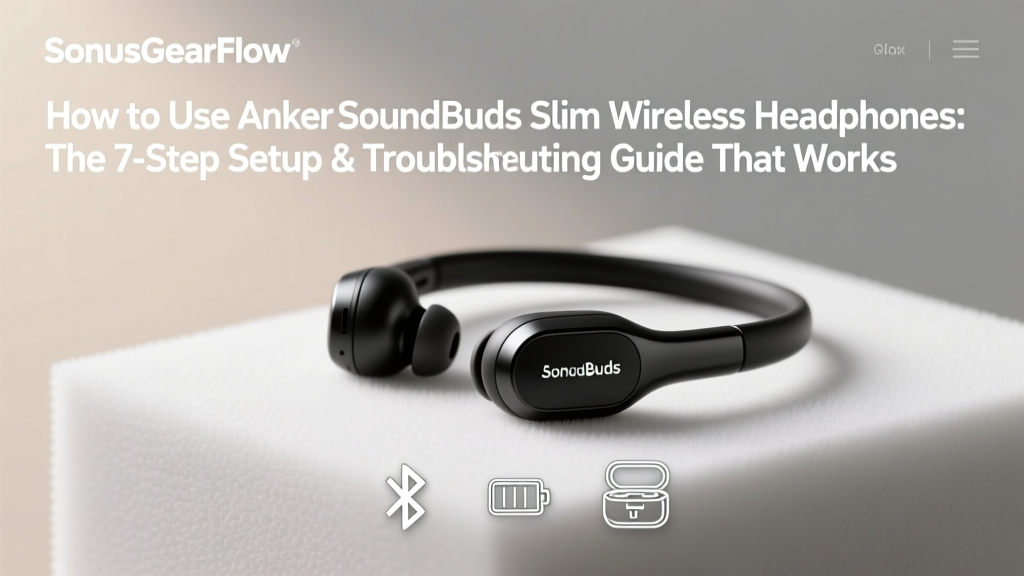How to Use Anker SoundBuds Slim Wireless Headphones: The 7-Step Setup & Troubleshooting Guide That Fixes Pairing Failures, Battery Drain, and Audio Dropouts (No Tech Degree Required)