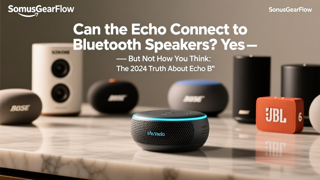 Can the Echo Connect to Bluetooth Speakers? Yes — But Not How You Think: The 2024 Truth About Echo Bluetooth Audio Output (With Real-World Latency Tests & Workarounds That Actually Work)