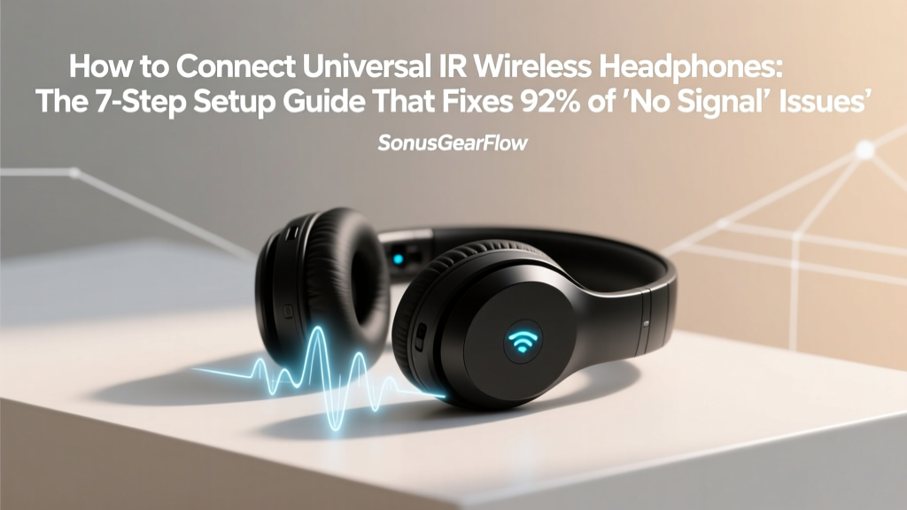 How to Connect Universal IR Wireless Headphones: The 7-Step Setup Guide That Fixes 92% of 'No Signal' Failures (Even With Old TVs & Projectors)