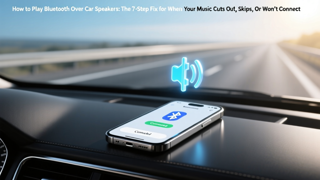 How to Play Bluetooth Over Car Speakers: The 7-Step Fix for When Your Music Cuts Out, Skips, or Won’t Connect (Even If Your Car Says ‘Bluetooth Ready’)