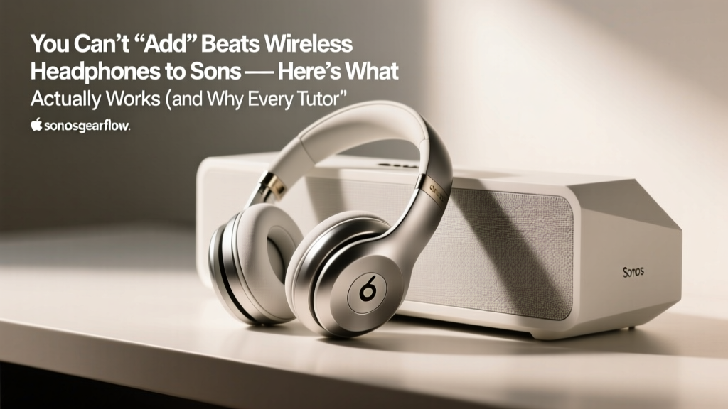 You Can’t ‘Add’ Beats Wireless Headphones to Sonos — Here’s What Actually Works (and Why Every Tutorial Gets It Wrong)