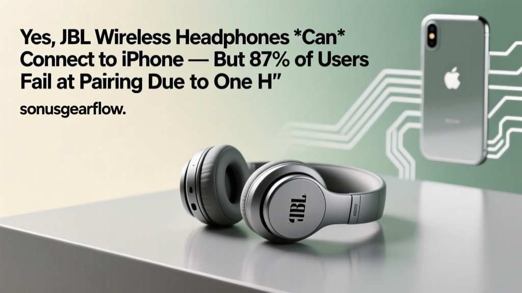 Yes, JBL Wireless Headphones *Can* Connect to iPhone — But 87% of Users Fail at Pairing Due to One Hidden iOS Setting (Here’s the Exact Fix in 3 Steps)