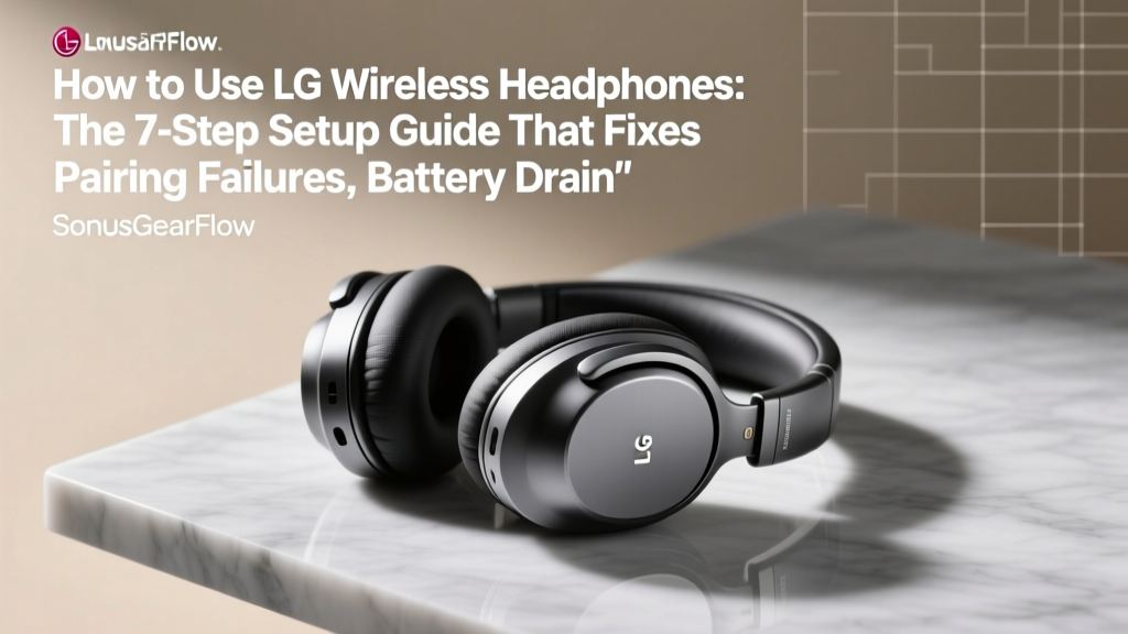 How to Use LG Wireless Headphones: The 7-Step Setup Guide That Fixes Pairing Failures, Battery Drain, and Audio Lag—Even If You’ve Tried Everything Else