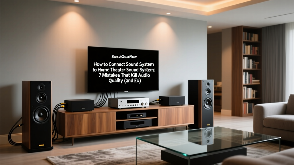 How to Connect Sound System to Home Theater Sound System: 7 Mistakes That Kill Audio Quality (and Exactly How to Fix Each One in Under 10 Minutes)