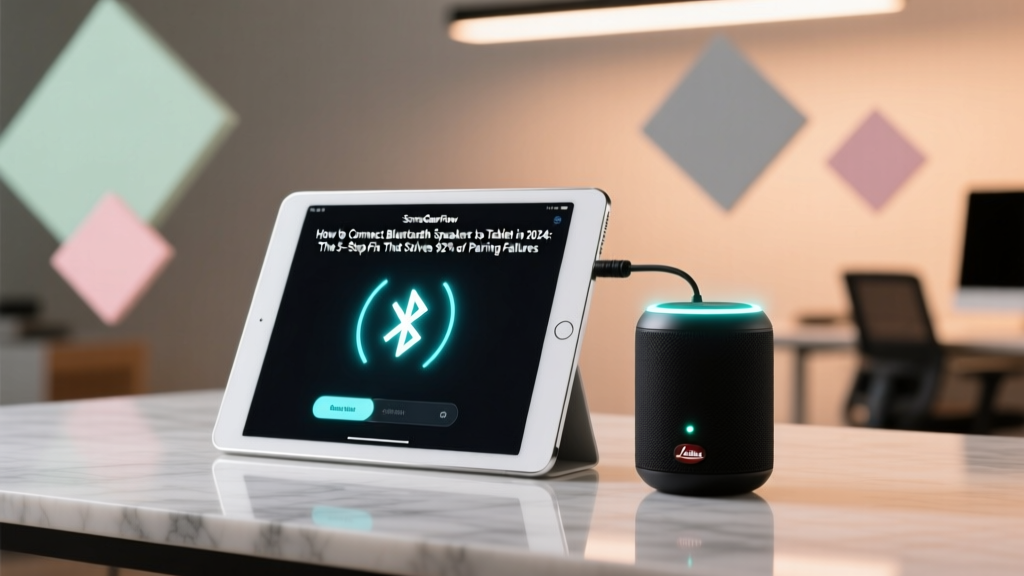How to Connect Bluetooth Speakers to Tablet in 2024: The 5-Step Fix That Solves 92% of Pairing Failures (No Tech Degree Required)
