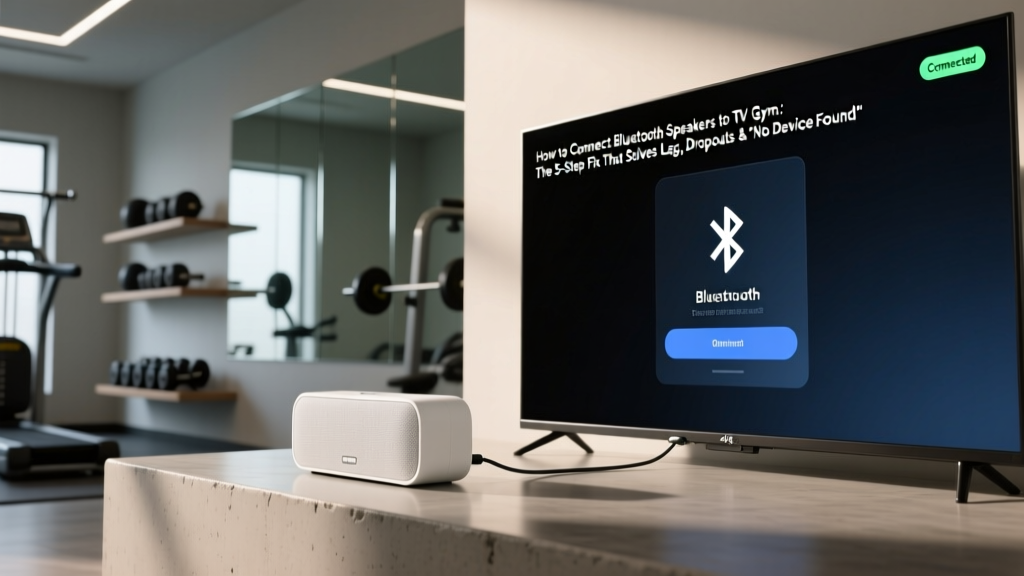 How to Connect Bluetooth Speakers to TV Gym: The 5-Step Fix That Solves Lag, Dropouts & 'No Device Found' Frustration — Even With Older TVs and Budget Gear