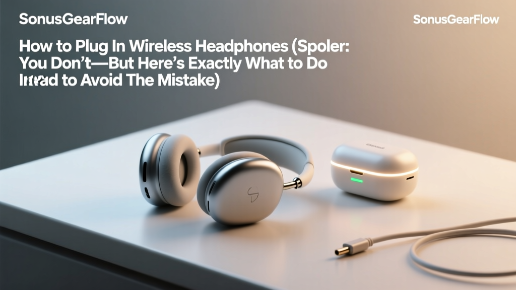 How to Plug In Wireless Headphones (Spoiler: You Don’t—But Here’s Exactly What to Do Instead to Avoid Lag, Dropouts, and Frustration)