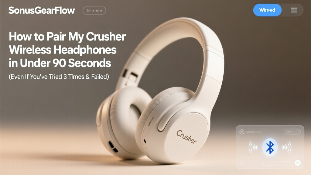 How to Pair My Crusher Wireless Headphones in Under 90 Seconds (Even If You’ve Tried 3 Times & Failed — Here’s the Exact Button Sequence Your Manual Skipped)
