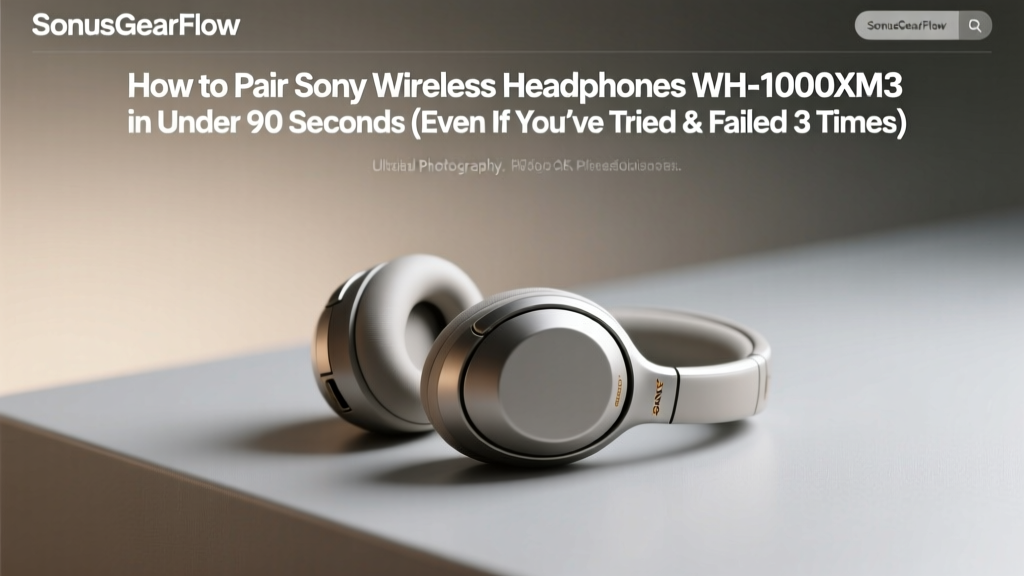 How to Pair Sony Wireless Headphones WH-1000XM3 in Under 90 Seconds (Even If You’ve Tried & Failed 3 Times)