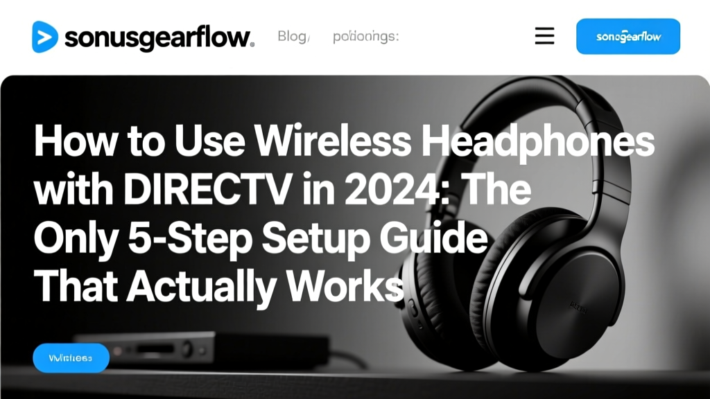 How to Use Wireless Headphones with DIRECTV in 2024: The Only 5-Step Setup Guide That Actually Works (No Bluetooth Hassles, No Audio Lag, No Lost Remote Commands)
