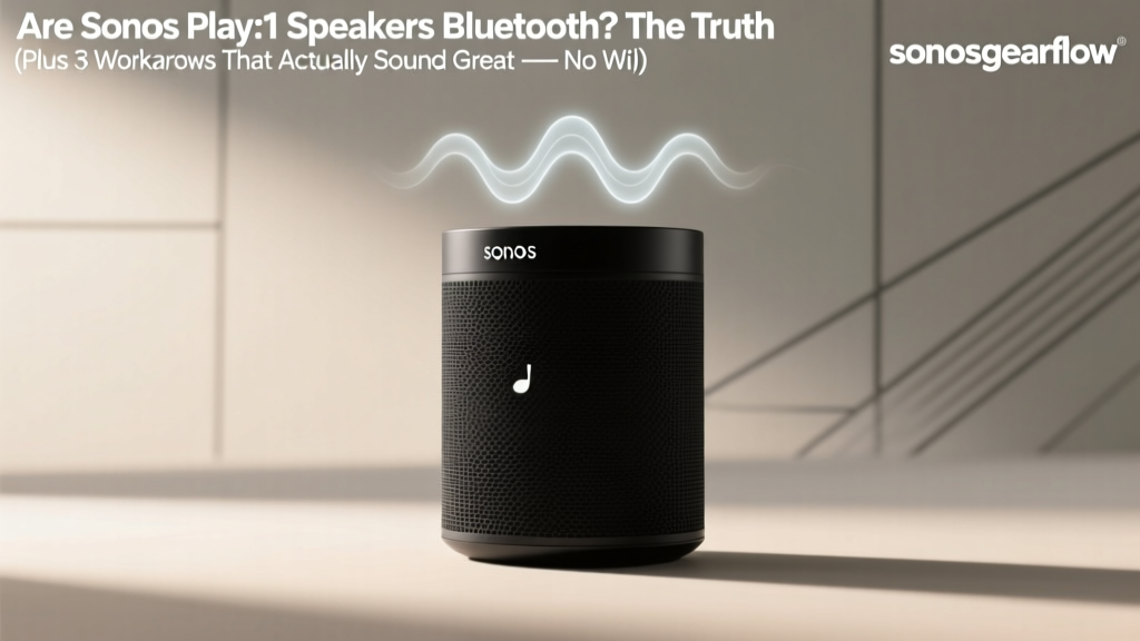 Are Sonos Play:1 Speakers Bluetooth? The Truth (Plus 3 Workarounds That Actually Sound Great — No Wi-Fi Required)