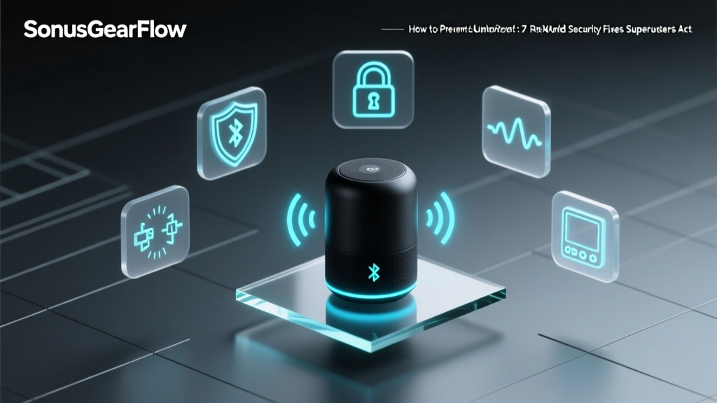 How to Prevent Unauthorized Access to Bluetooth Speakers: 7 Real-World Security Fixes Superusers Actually Use (Not Just 'Turn Off Bluetooth')