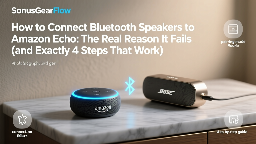 How to Connect Bluetooth Speakers to Amazon Echo: The Real Reason It Fails (and Exactly 4 Steps That *Actually* Work in 2024 — No 'Pairing Mode' Guesswork)