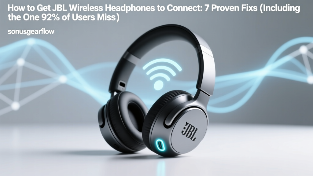 How to Get JBL Wireless Headphones to Connect: 7 Proven Fixes (Including the One 92% of Users Miss — It’s Not Your Phone)