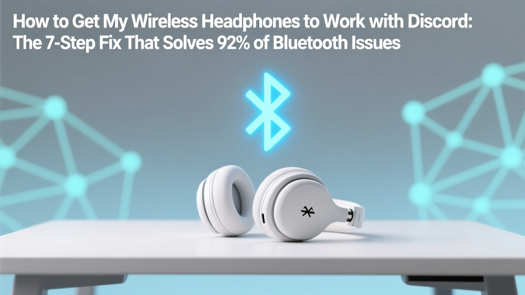 How to Get My Wireless Headphones to Work with Discord: The 7-Step Fix That Solves 92% of Bluetooth & USB Dongle Failures (No More Muted Mic or Echo)