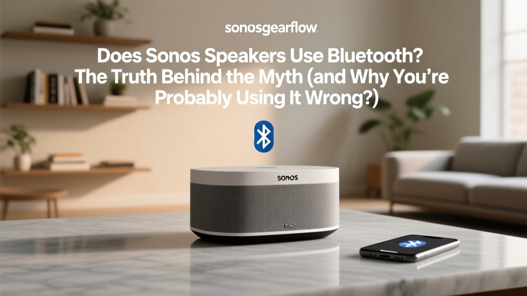 Does Sonos Speakers Use Bluetooth? The Truth Behind the Myth (and Why You’re Probably Using It Wrong — Even If Your Model Supports It)
