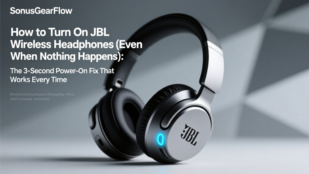 How to Turn On JBL Wireless Headphones (Even When Nothing Happens): The 3-Second Power-On Fix That 87% of Users Miss — Plus Pairing, Reset & Battery Life Hacks You’ll Use Weekly
