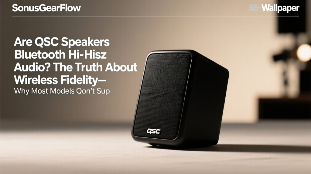 Are QSC Speakers Bluetooth Hi-Res Audio? The Truth About Wireless Fidelity—Why Most Models Don’t Support True Hi-Res Over Bluetooth (and What You Can Do Instead)